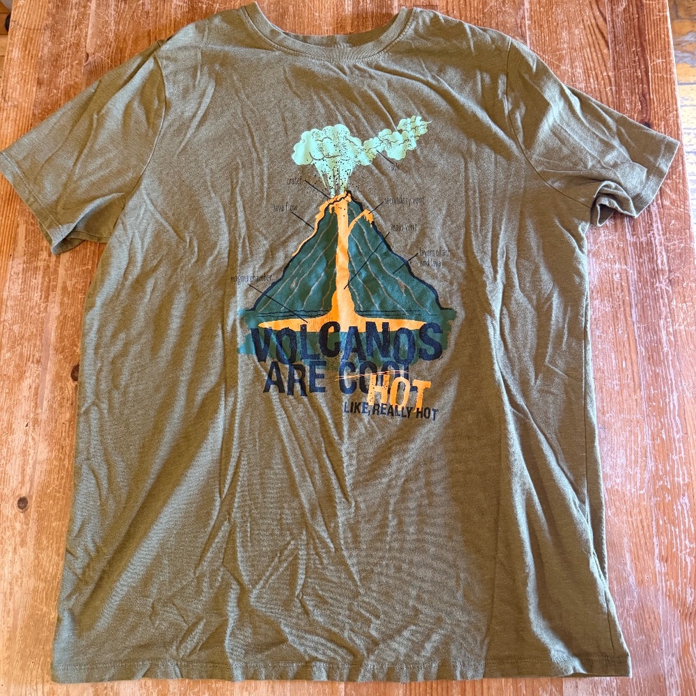 Cat & Jack “Volcanoes Are Hot” Graphic Tee - Boys Husky XL (16/18)